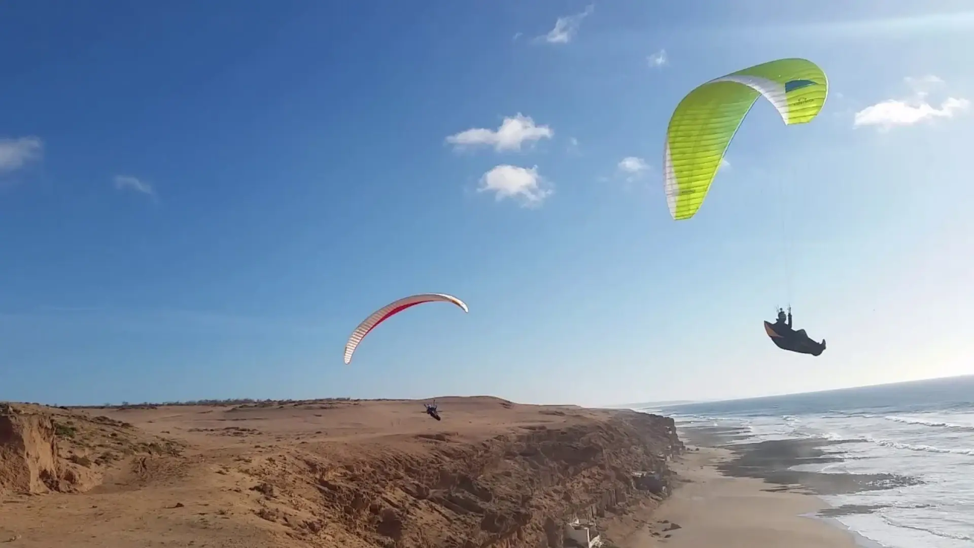 Vuelo en parapente en Aglou Beach, Marruecos