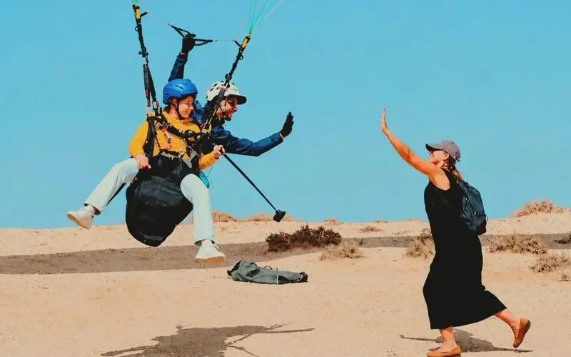 Paragliding in Merzouga: Flying Over the Sahara Dunes